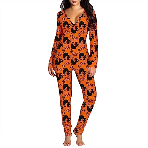 Sorrowso Damen Jumpsuit Mit Digitaldruck 3D Stretch Body Catsuit Halloween Cosplay Kostüm Zusammengesetztes Outfit Für Erwachsene Teenager Digitaldruck Schmale Catsuits von Sorrowso