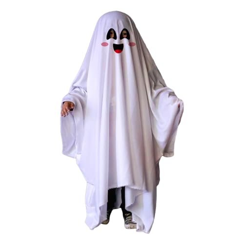Sorrowso Halloween Geister Kostüm Weiße Geister Umhangroben Für Halloween Cosplay Rollenspiel Kostüm Geister Party Outfits Halloween Umhang Umhang von Sorrowso
