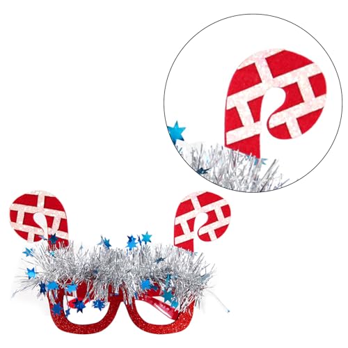 Sorrowso Weihnachts Glitzer Brillengestelle Weihnachtskostüm Brillen Weihnachtsparty Brillen Für Feiertags Maskerade Party Weihnachts Brillen Lustige Weihnachts Brillen Weihnachts Party Brillen von Sorrowso