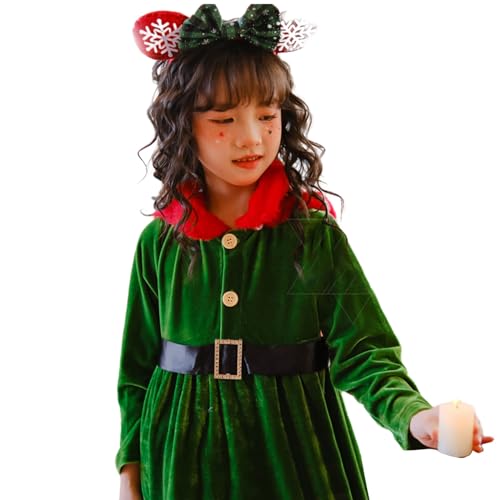 Sorrowso Weihnachtsmann Grünes Samtkleid Für Kinder Mädchen Weihnachtsmann Kostüm Weihnachtsmann Kostüme Anzieh Requisiten Geschenke Kinder Weihnachtsmann Kostüm von Sorrowso
