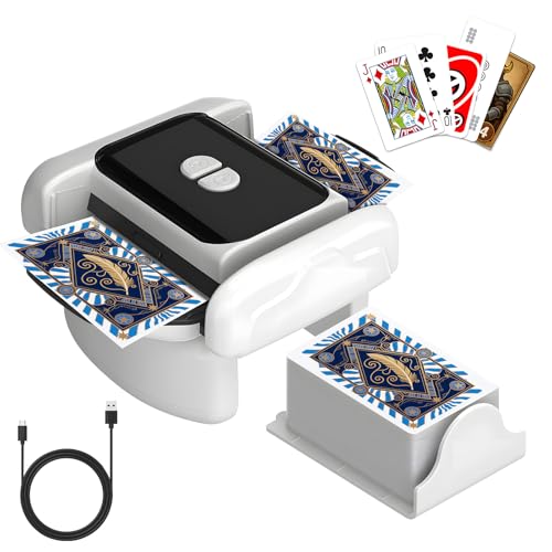 Kartenmischmaschine Elektrische für 1–2 Decks, Geräuscharmer und Wiederaufladbarer 2000mAh , Automatischer Mischmaschine Karten für Kartenspiele, Texas Hold'em, Poker, Heimkartenspiele, Blackjack Kartenmischmaschine Elektrische für 1–2 Decks, Geräuscharmer und Wiederaufladbarer 2000mAh , Automatischer Mischmaschine Karten für Kartenspiele, Texas Hold'em, Poker, Heimkartenspiele, Blackjack von Sosisul
