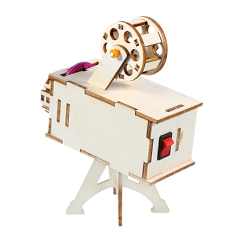 1 Satz DIY Holzpuzzle Bastelmaterialien für Wissenschaftsprojektor DIY Kit Lernspielzeug für Kreatives Experimentieren ohne Batterien von Sosoport