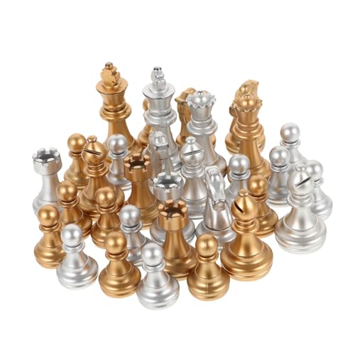 1 Satz Ersatz Schachfiguren aus Kunststoff Überzug Internationale Schachspiel Figuren für Unterhaltsame Brettspiele und Spannende Partien ohne Spielbrett 1 Satz Ersatz Schachfiguren aus Kunststoff Überzug Internationale Schachspiel Figuren für Unterhaltsame Brettspiele und Spannende Partien ohne Spielbrett von Sosoport