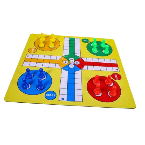 1 Satz Fliegendes Schachspiel Ludo Spielmatte für Kreative Unterhaltung für Partys und Reisen Sicher und Langlebig Erwachsene und Familien von Sosoport