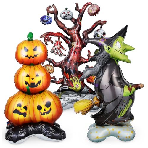 1 Satz Halloween Folienballons Aufblasbare Party Dekorationen für Grusel Halloween Deko für Zuhause Schule und Wiederverwendbar 1 Satz Halloween Folienballons Aufblasbare Party Dekorationen für Grusel Halloween Deko für Zuhause Schule und Wiederverwendbar von Sosoport