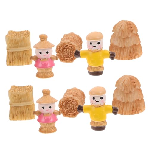 10 Stück Heuballen Teiliges Dekorationsset für Puppenhaus und Gartenlandschaften Resin Heuballen Mini Strohballen und Figuren für Kreative Bastelprojekte 10 Stück Heuballen Teiliges Dekorationsset für Puppenhaus und Gartenlandschaften Resin Heuballen Mini Strohballen und Figuren für Kreative Bastelprojekte von Sosoport