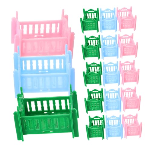 18 Teiliges Puppenbett Puppenhaus Miniatur Kinderbett Puppenmöbel Rollenspielspielzeug Für – Mini Kinderbett Für Puppenhaus Wohnzimmer Und Schlafzimmer Dekoration von Sosoport