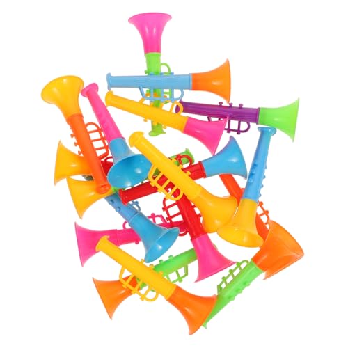 18Stücke Teiliges Mini Trompeten Spielzeugset aus Robustem Kunststoff für Lustige Trompeten für Musikliebhaber für Geburtstags 18Stücke Teiliges Mini Trompeten Spielzeugset aus Robustem Kunststoff für Lustige Trompeten für Musikliebhaber für Geburtstags von Sosoport