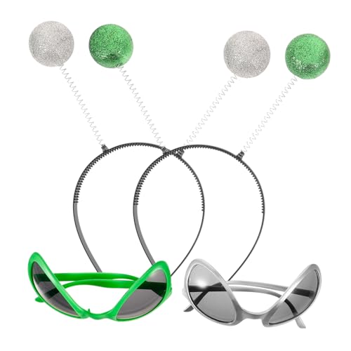 Sosoport 1Satz Stirnband und Sonnenbrille Kreatives Zubehör für Faschingskostüme und Partys Außerirdische Brille für Lustige und Einzigartige Fotos Sosoport 1Satz Stirnband und Sonnenbrille Kreatives Zubehör für Faschingskostüme und Partys Außerirdische Brille für Lustige und Einzigartige Fotos von Sosoport