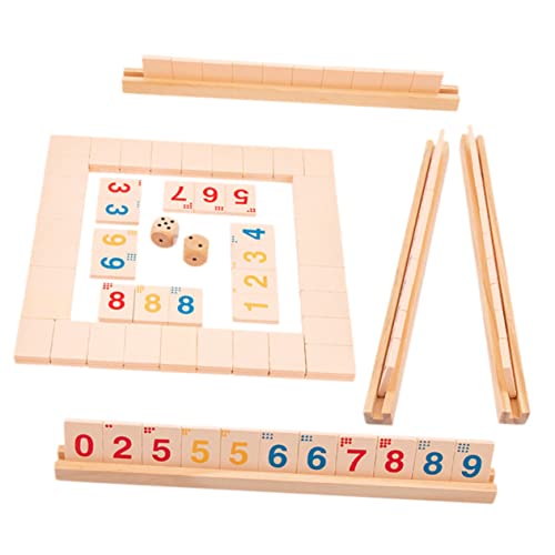 1Satz Holz Würfelspiel Shut The Box für Erwachsene Interaktives Brettspiel Rechenfähigkeiten für Spieler Lustiges Familienspiel 1Satz Holz Würfelspiel Shut The Box für Erwachsene Interaktives Brettspiel Rechenfähigkeiten für Spieler Lustiges Familienspiel von Sosoport