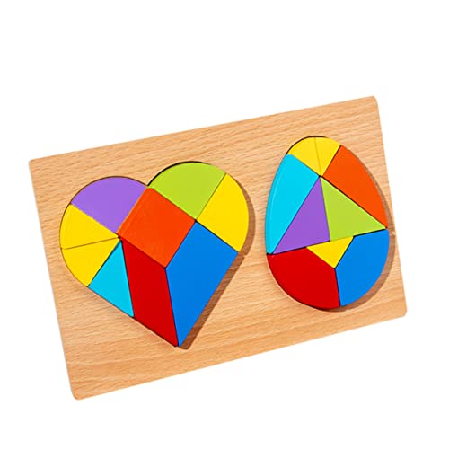 1Satz Holzpuzzle Herz und Eierform Tangram für Geometrische Formen Pädagogisches Lernspielzeug Kreativität und Hand Auge Koordination 1Satz Holzpuzzle Herz und Eierform Tangram für Geometrische Formen Pädagogisches Lernspielzeug Kreativität und Hand Auge Koordination von Sosoport