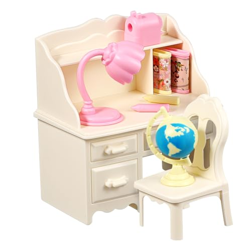 1Satz Multifunktionaler Mini Schreibtisch und Stuhl für Puppenhaus Arbeitszimmer für Lernen Arbeiten und Dekoration Detailreiche Verarbeitung für Kleine Räume 1Satz Multifunktionaler Mini Schreibtisch und Stuhl für Puppenhaus Arbeitszimmer für Lernen Arbeiten und Dekoration Detailreiche Verarbeitung für Kleine Räume von Sosoport