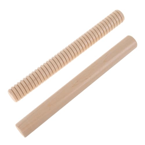 2 Stück Holz Rhythmusstäbe für Musikinstrumente Farben Klängen und Robuste und Langlebige Spielzeuge für Kreative Musikalische von Sosoport