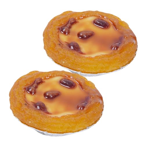 2 Stück Künstliches Dessert Ei Tart Dekorationsset Fotorequisiten für Bäckerei für Party Displays und Präsentationen 2 Stück Künstliches Dessert Ei Tart Dekorationsset Fotorequisiten für Bäckerei für Party Displays und Präsentationen von Sosoport