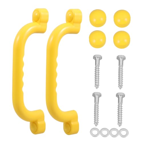 Sosoport 2 Stücke Handgriffstange für Kinder rutschfeste Klettergerüstgriffe Spielplatz Zubehör für Drinnen und Draußen Sicherheits Handgriffe aus Kunststoff für Schaukeln und Spielgeräte von Sosoport