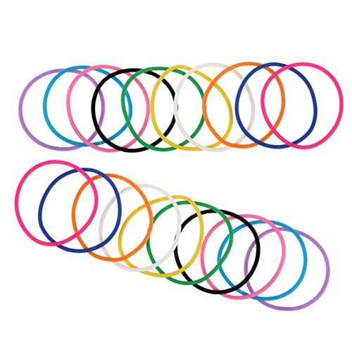 20 Stück Silikon Armbänder Bunten Farben Dehnbare Diy Handgelenk Charms für Stilvolle Outfits für Partys und Freizeitaktivitäten von Sosoport