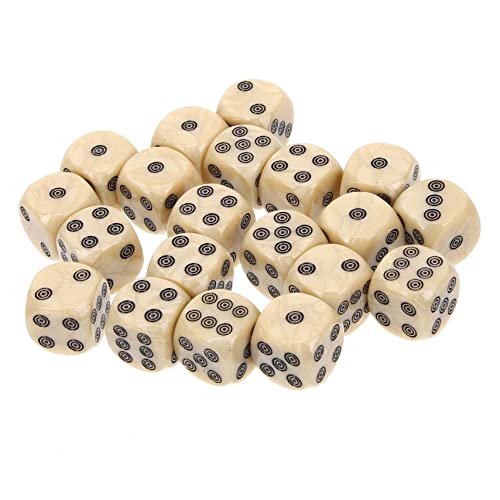 20 Stück Teiliges Acrylwürfel für Rollenspiele Ästhetische Würfelspiel Zubehör Retro Dice für Brettspiele und Partys Langlebig und Robust von Sosoport
