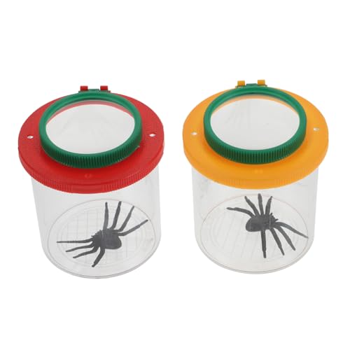 2Stücke Insekten Beobachtungsbox Insekten Sammelkäfig für Naturbeobachtung und Lernspiele von Sosoport