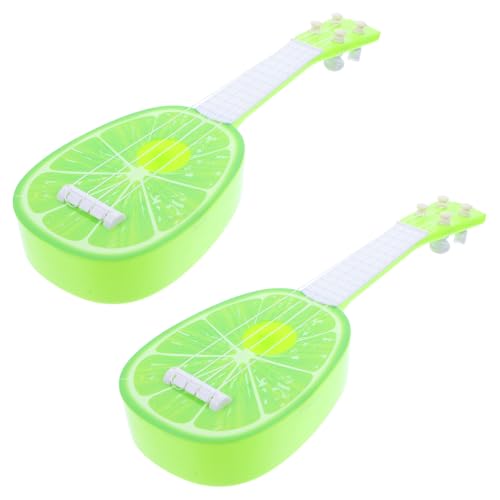 2Stücke Mini Gitarren für Sicherem Kunststoff Frühe Musikalische Lernspielzeuge Instrument für Jungen und Kindergarten Frühe von Sosoport