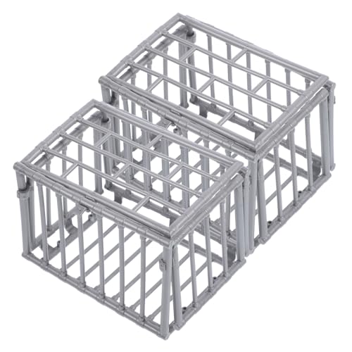 Sosoport 2 Stück Miniatur Käfig Selbstgemacht Actionfigur Käfig Modell aus Kunststoff Kleiner Dekoration für Puppenhaus Sosoport 2 Stück Miniatur Käfig Selbstgemacht Actionfigur Käfig Modell aus Kunststoff Kleiner Dekoration für Puppenhaus von Sosoport