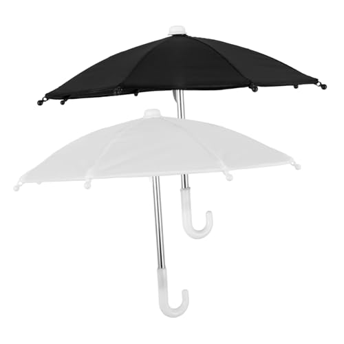 2Stücke Regenschirm Dekoration für Puppenhaus Puppenzubehör Robustes und Sicheres Material für Mini Hausornamente Lebendige Puppenhausgestaltung von Sosoport