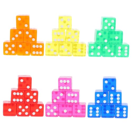 36 Teiliges Würfelset Aus Transparentem Acryl Spielwürfel Mit Abgerundeten Ecken Für Brettspiele Mathematikunterricht Partyunterhaltung Und Pädagogische Aktivitäten von Sosoport