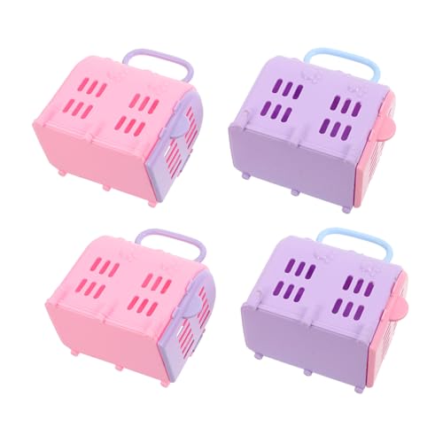 4 Stück Puppenhaus-Hundebox Puppenhaus-Hundeträger Miniatur-Reisetransportbox für Haustiere realistischer Puppenhaus-Haustiertransporter Plastik Zufällige Farbe 4 Stück Puppenhaus-Hundebox Puppenhaus-Hundeträger Miniatur-Reisetransportbox für Haustiere realistischer Puppenhaus-Haustiertransporter Plastik Zufällige Farbe von Sosoport