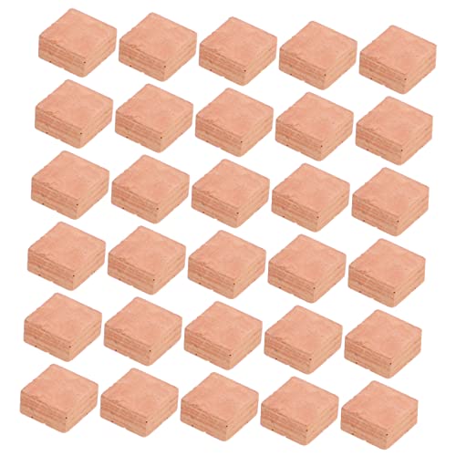 40 Stück Ziegelsteine Quadratische Dekorationsmodelle aus Hochwertigem für DIY Mikrolandschaft und Puppenhausgestaltung für Kreative Projekte von Sosoport