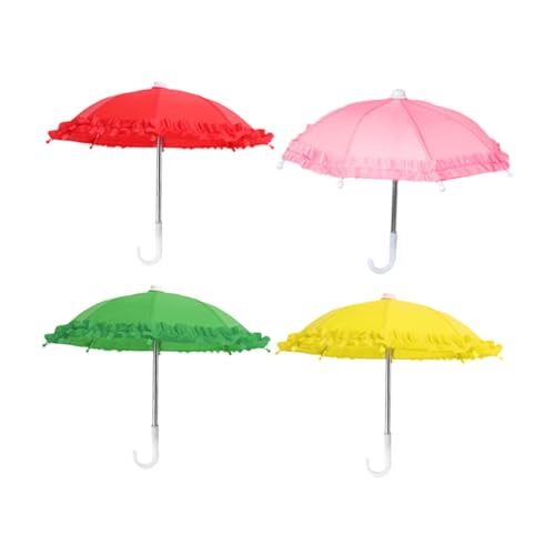 4Stücke Mini Regenschirm für Puppen und Farbenfrohe Regenschirme und Puppenhaus Zubehör und Lernspielzeug 4Stücke Mini Regenschirm für Puppen und Farbenfrohe Regenschirme und Puppenhaus Zubehör und Lernspielzeug von Sosoport