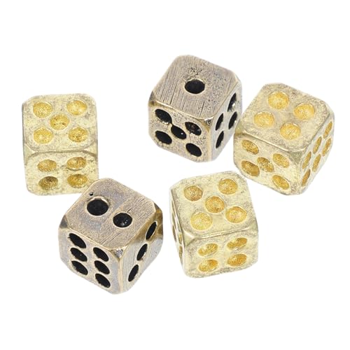 5 Stück Gelbkupfer Handgefertigte für Spiele Metall Requisite für Partys und Spieleabende Deko für Innen und Außenveranstaltungen Zufällige Farbe von Sosoport