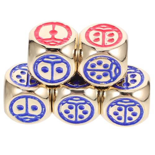 5 Stück Metall Marienkäfer Würfel Marienkäfer Zubehör Würfel Mit Abgerundeten Ecken Zahlenwürfel Tragbare Metallwürfel Brettspielwürfel Partywürfel Unterhaltungswürfel Goldene 5 Stück Metall Marienkäfer Würfel Marienkäfer Zubehör Würfel Mit Abgerundeten Ecken Zahlenwürfel Tragbare Metallwürfel Brettspielwürfel Partywürfel Unterhaltungswürfel Goldene von Sosoport