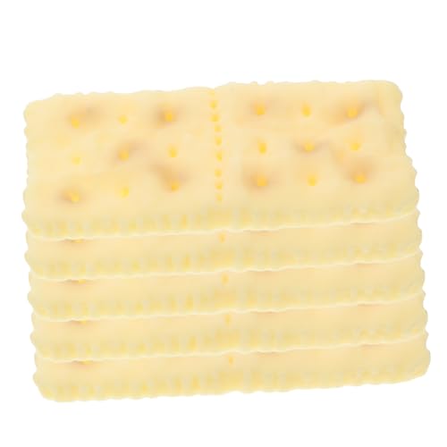 5 Stück Soda Cracker Modell Gefälschte Lebensmittel Küchendessert Gefälschte Desserts Künstliche Lebensmittel Desserts Gefälschte Schokolade Realistisches Dessert von Sosoport