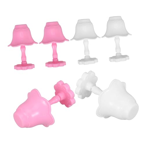 6 Stück Lampe Teiliges Puppenhaus Zubehör Tischlampe für DIY Dekoration für Kinderzimmer und Miniaturszenen von Sosoport