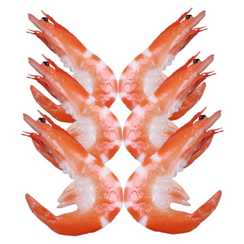 6 Stück Teiliges Garnelen Modell Realistische Fake Shrimp für Party Dekoration Küchenzubehör Fotografie Restaurant Displays Lebensechte Simulation Künstliche Lebensmittel Deko 6 Stück Teiliges Garnelen Modell Realistische Fake Shrimp für Party Dekoration Küchenzubehör Fotografie Restaurant Displays Lebensechte Simulation Künstliche Lebensmittel Deko von Sosoport