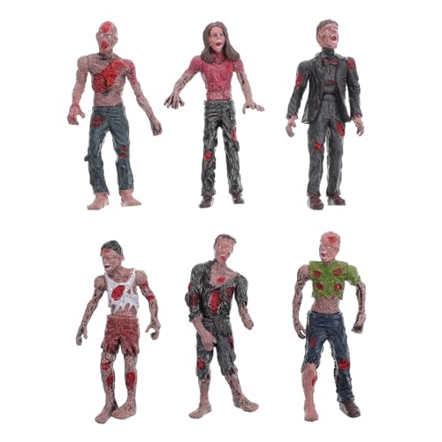 6Stücke Zombie Figuren Simulierte Leichenteile Puppen für Gruselige Halloween Dekoration Realistische Walking Dead Requisiten für Partys und Spukhaus von Sosoport
