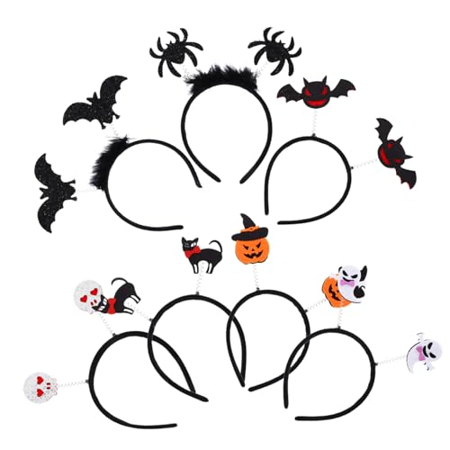 7 Stück Teiliges Halloween Haarschmuck Dekorative Haarreifen für Kostümpartys Kürbis Katzen Schädel Mehr für Cosplay und Fotografie 7 Stück Teiliges Halloween Haarschmuck Dekorative Haarreifen für Kostümpartys Kürbis Katzen Schädel Mehr für Cosplay und Fotografie von Sosoport