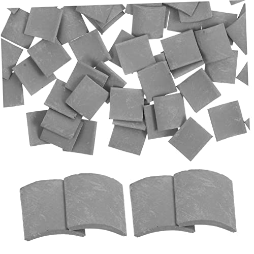 70Stücke Dachziegel Lebensnahe Kleine Fliesen für Sandtisch Puppenhäuser und Gartenlandschaften DIY Projekte und Kreative Szenen von Sosoport