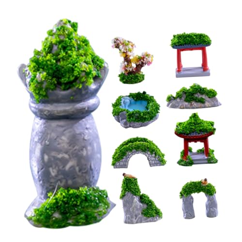 Sosoport 9 Stücke Miniatur Gebäude Statue Figurine aus Harz Mikrolandschafts Dekoration für Garten und Puppenhaus Langlebige Kleiner Figuren Exquisites Design Kompakte Größe Sosoport 9 Stücke Miniatur Gebäude Statue Figurine aus Harz Mikrolandschafts Dekoration für Garten und Puppenhaus Langlebige Kleiner Figuren Exquisites Design Kompakte Größe von Sosoport
