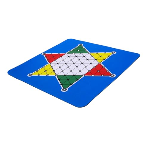 Faltbares Schachbrett für Chinese Checkers Strapazierfähige Gummimatte Strategisches und Hand Augen Koordination für Zuhause und Partys von Sosoport