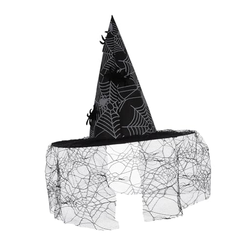 Hexenhut für Halloween Dekorativer Masquerade Hut mit Spinnen Lace für Kostümpartys und Cosplay Bequemes und Leichtes Material für Stimmungsvolle Auftritte Hexenhut für Halloween Dekorativer Masquerade Hut mit Spinnen Lace für Kostümpartys und Cosplay Bequemes und Leichtes Material für Stimmungsvolle Auftritte von Sosoport