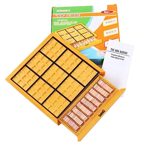 Klassisches Sudoku Holzpuzzle für Erwachsene Intelligentes Denkspiel Kreativität und Vorstellungskraft für DIY Projekte und Familienunterhaltung von Sosoport