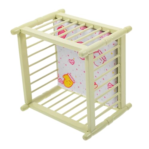 Krippe Mini Möbel Puppenbett winzig klein Kinderbetten Mädchen Simulation Miniatur-Möbelbett Babypuppenmöbel Holzwiegen Puppenhausbett hölzerne Wiege PP-Baumwolle Hellgrün Krippe Mini Möbel Puppenbett winzig klein Kinderbetten Mädchen Simulation Miniatur-Möbelbett Babypuppenmöbel Holzwiegen Puppenhausbett hölzerne Wiege PP-Baumwolle Hellgrün von Sosoport