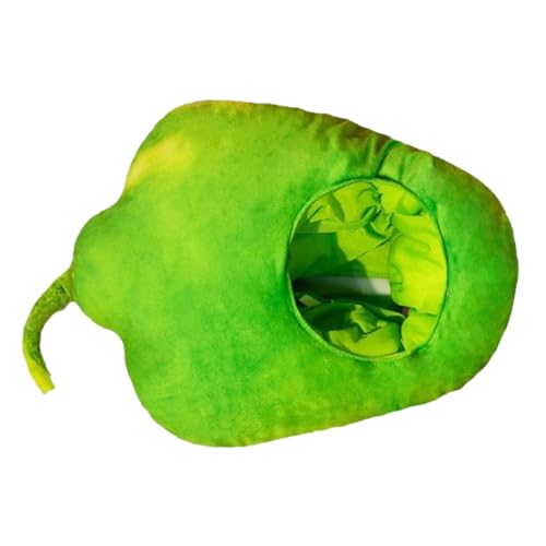 Kuscheliger Paprika Hut Lustige Kopfbedeckung für Fotos und Auftritte Cartoon Headgear aus Plüsch Kostümpartys und Karneval von Sosoport