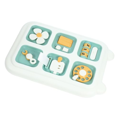 Montessori Busy Board für Kleinkinder Sensory Toy Feinmotorik Sicher und Langlebig aus Material Lernspielzeug für Kreatives und Problemlösungsfähigkeitengrün von Sosoport