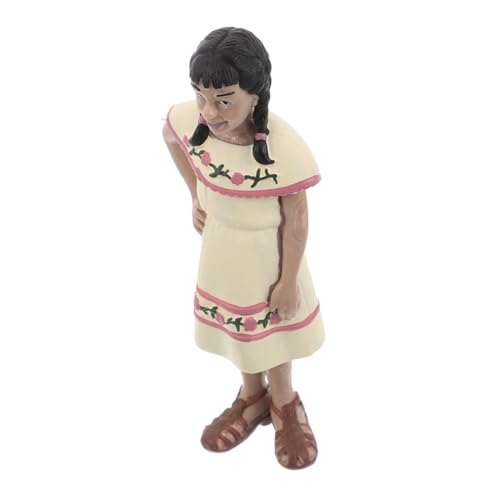 Simulationscharaktermodell Ethnische Volkspuppen als Souvenirs Mädchenfiguren-Ornamente Menschen Zahlen Frauen Figur Bauernminiatur Geburt Kleinkind Stengel PVC von Sosoport