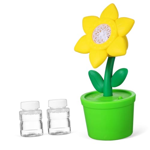 Sonnenblumenblasenmaschine Seifenblasenmacher mit Lichtern im Freien Hersteller Outdoor Bubble Maker Elektrische Seifenblasenmaschine Blasenblasmaschine Plastik von Sosoport