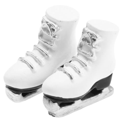 Sosoport 1 Paar Schlittschuhmodellpuppe Dekorative Schlittschuhe Mini Schlittschuhe Für Puppe Schlittschuhe Für Puppe DIY Puppenbedarf Puppenspielzeug Mini Dekorationen von Sosoport