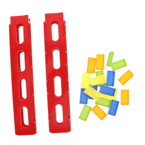 Sosoport 1 Sätze Domino Autospielzeug Zubehörset für Erweiterbare Dominomaschine mit Kartenhalter und Dominosteinen Kompatibel mit Meisten Dominokonstruktionen und Eisenbahnspielzeugen von Sosoport