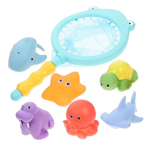 Sosoport 1 Satz Badespielzeug Set für Tierchen Farbwechselnde Tiere Wasserspielzeug mit Angelnetz Kreatives Badspielzeug für Spaß Beim für Jungen Sosoport 1 Satz Badespielzeug Set für Tierchen Farbwechselnde Tiere Wasserspielzeug mit Angelnetz Kreatives Badspielzeug für Spaß Beim für Jungen von Sosoport