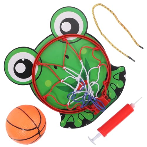 Sosoport 1 Satz Basketball-brettspielzeug Basketballrahmen Für Cartoon-basketballkorb Basketballkörbe Basketball- Wandbasketballbrett Kinderspielzeug Kunststoffrahmen Green von Sosoport